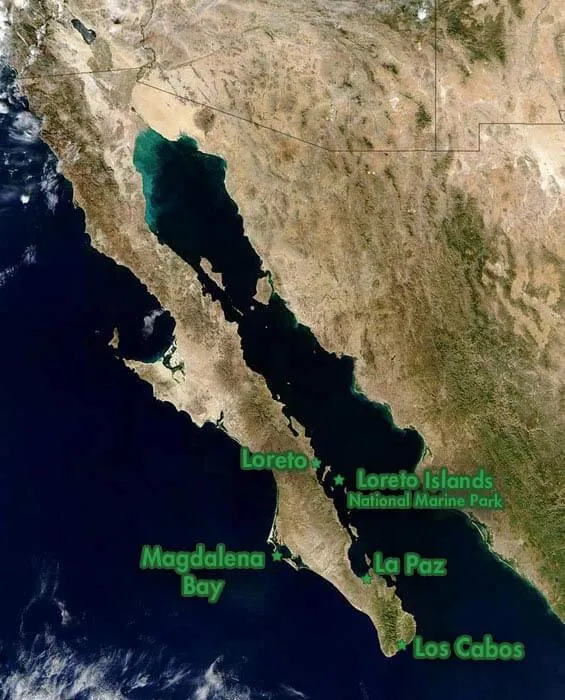 Baja california map