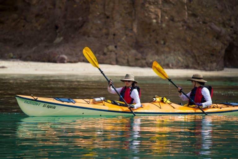 sea kayaking baja women